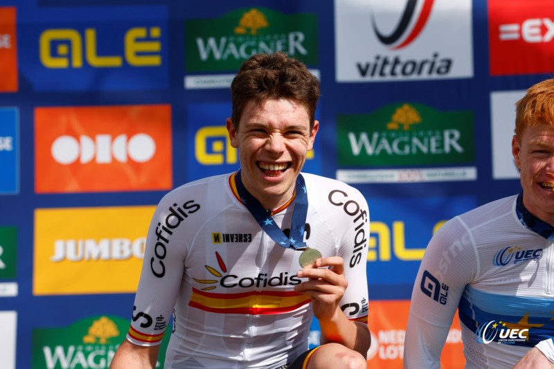 2023 UEC Road European Championships - Drenthe - Under 23 Men's Road Race - Coevorden - Col Du VAM 108 km - 22/09/2023 - Ivan Romeo (Spain) - photo Luca Bettini/SprintCyclingAgency?2023